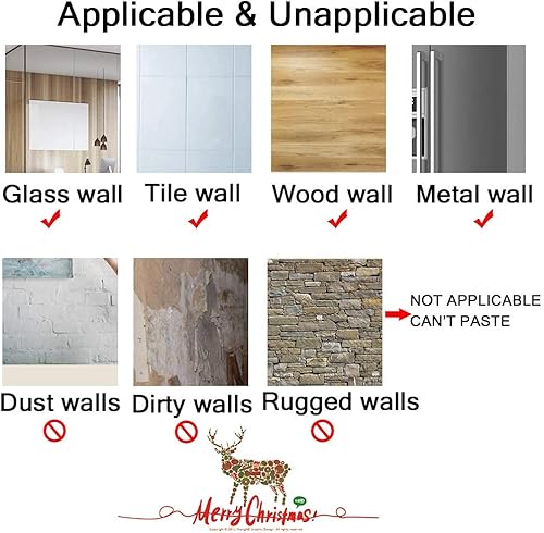 Miniatura 8 de GonLei 160 calcomanías de Navidad para ventanas, copos de nieve, fiestas navideñas, Papá Noel, elfo, reutilizables, para ventanas de Navidad, de