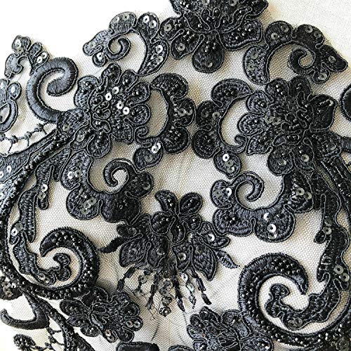 Corpetto pizzo applique floreale ricamo pizzo