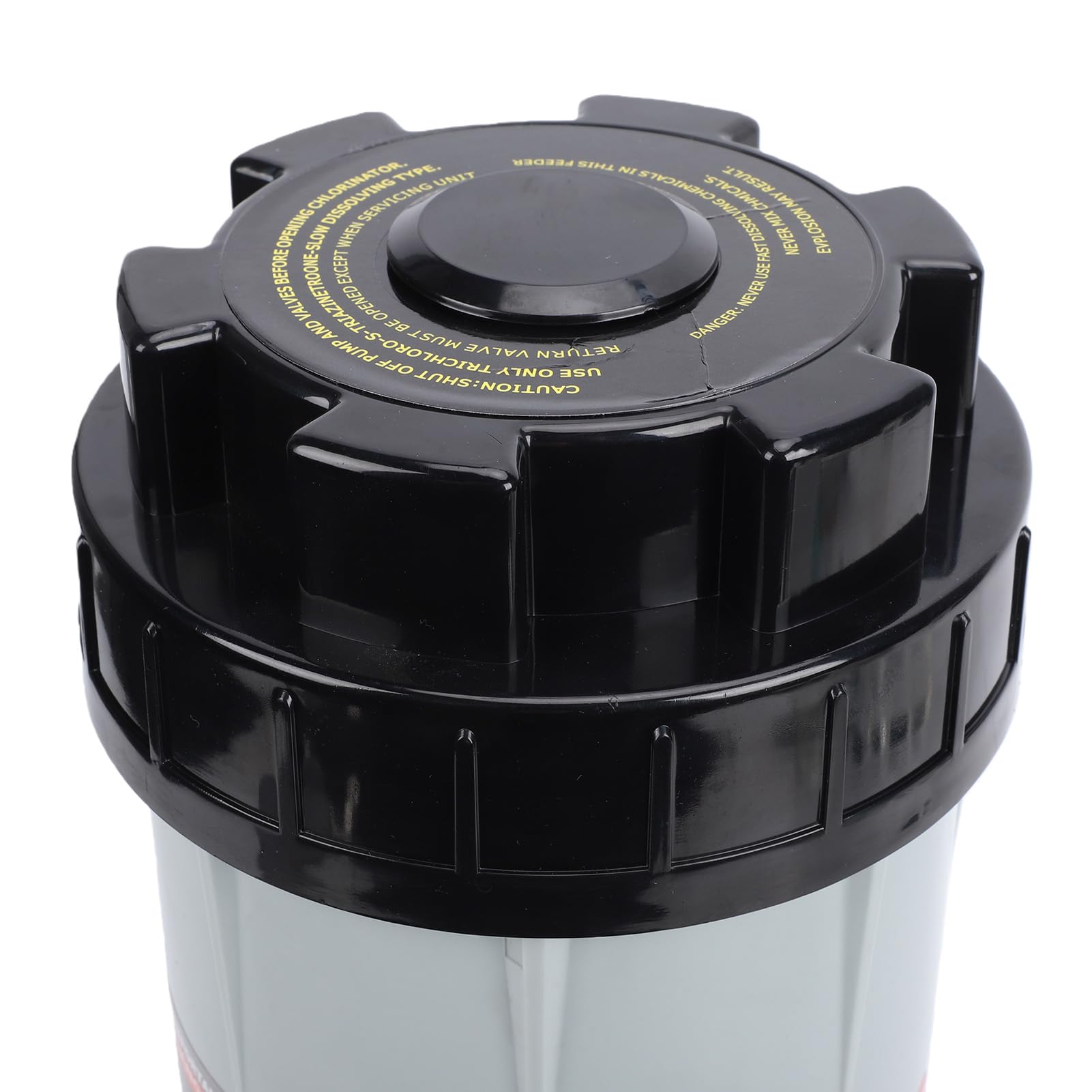 Chrees Chlorinateur Automatique de Piscine, Chargeur en Ligne en Plastique avec Débit Réglable et Loquet de Dégagement pour Piscines Hors Sol et Creusées jusqu'à 40 000 Gallons