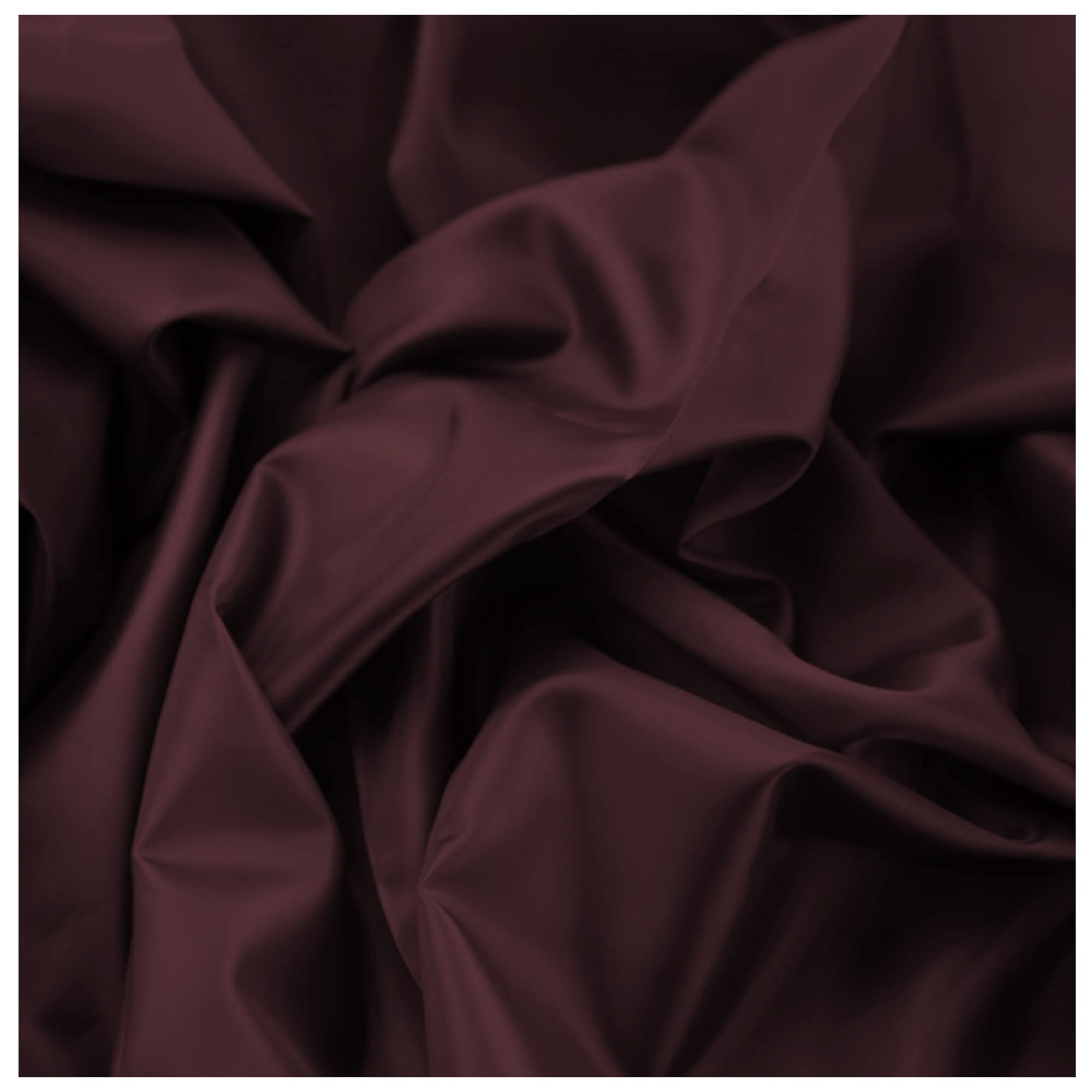 Wine Antistatic Lining Fabric - Polyester Silky Fabric 54gsm for Sewing, Jacket Lining, Garment Lining, Dress Linings, Dressmaking, Arts and Crafts| 60" | 150cm Wide | Sold by The Metre