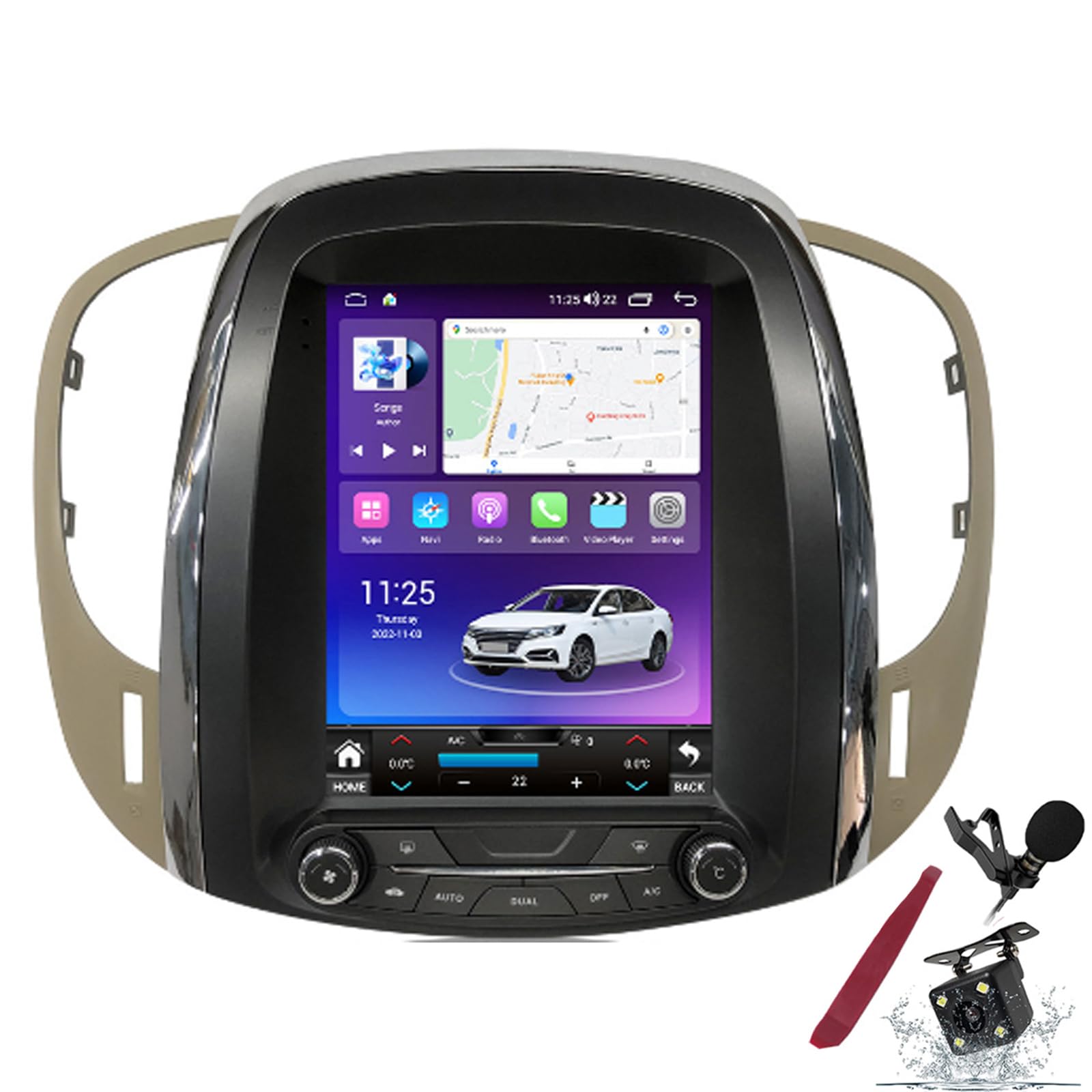 Android 15 Qualcomm Car Radio do B-uick Lacrosse (2009-2012) Wymiana Stereo Head Unit 9,7" QLED Touchscreen z nawigacją Carplay GPS Multimedia Player DSP,M100s