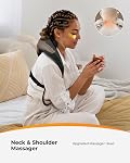 Massager de Cou et de Dos CooCoCo, Massager de Cou et Épaule Sans Fil, Massager Pétrissant 6D avec Chaleur à Double Zone, Cadeaux d'Anniversaire pour Femmes, Papa, Hommes, Mari, Maman, Cadeau Homme Femme, pour Bureau/Domicile/Voyage