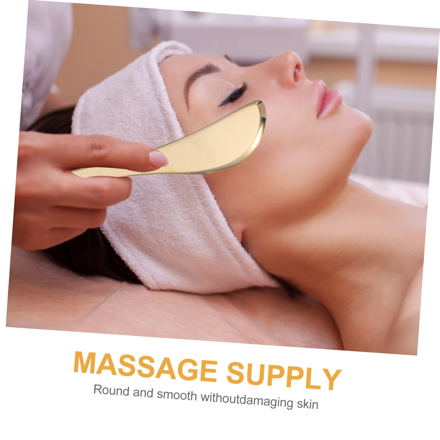 Gatuida 3pezzi Barra Massaggiante Creativa Per Gua Sha Strumento Di Massaggio Per Viso e Occhi Superficie Liscia e Confortevole Accessorio Benessere Per Relax e Rilassamento Muscolare