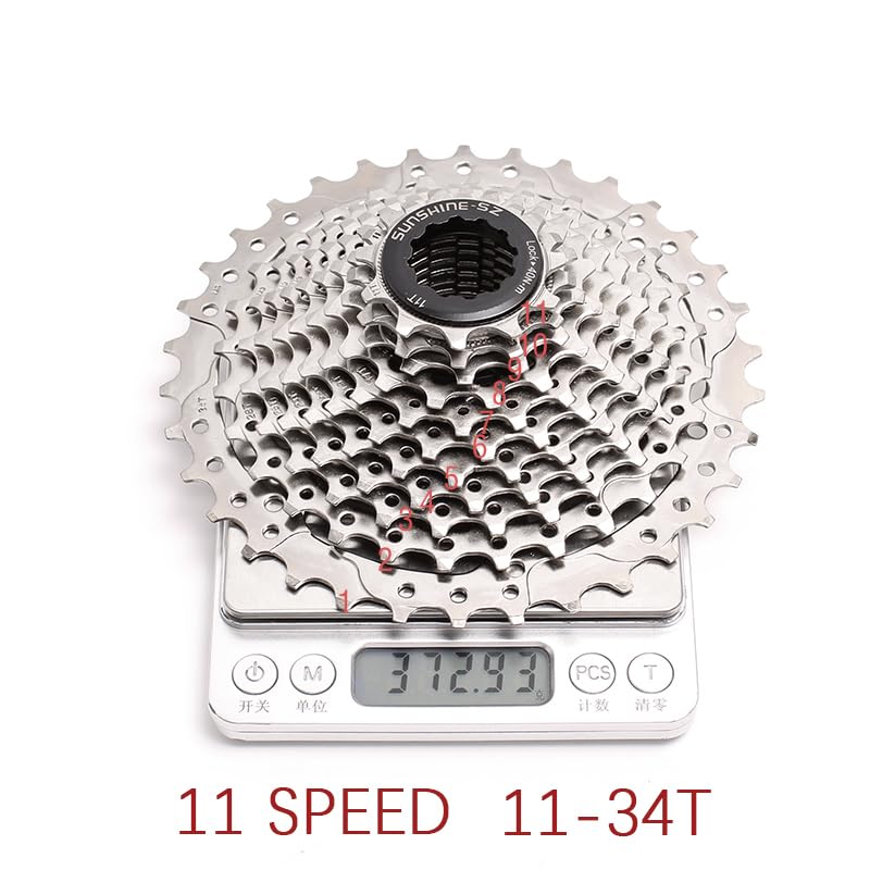 Cassettes Y PiñOnes Piñón Libre for Bicicleta de Carretera, Cassette 8, 9, 10, 11 y 12 velocidades, 11-23T/25T/28T/30T/32T/34T, piñón inercia for K7