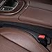 Car Seat Gap Filler, Universal Organizer for Cars Trucks SUVs, Prevents Items from Falling Between Seat and Console, Black, 2 Pack