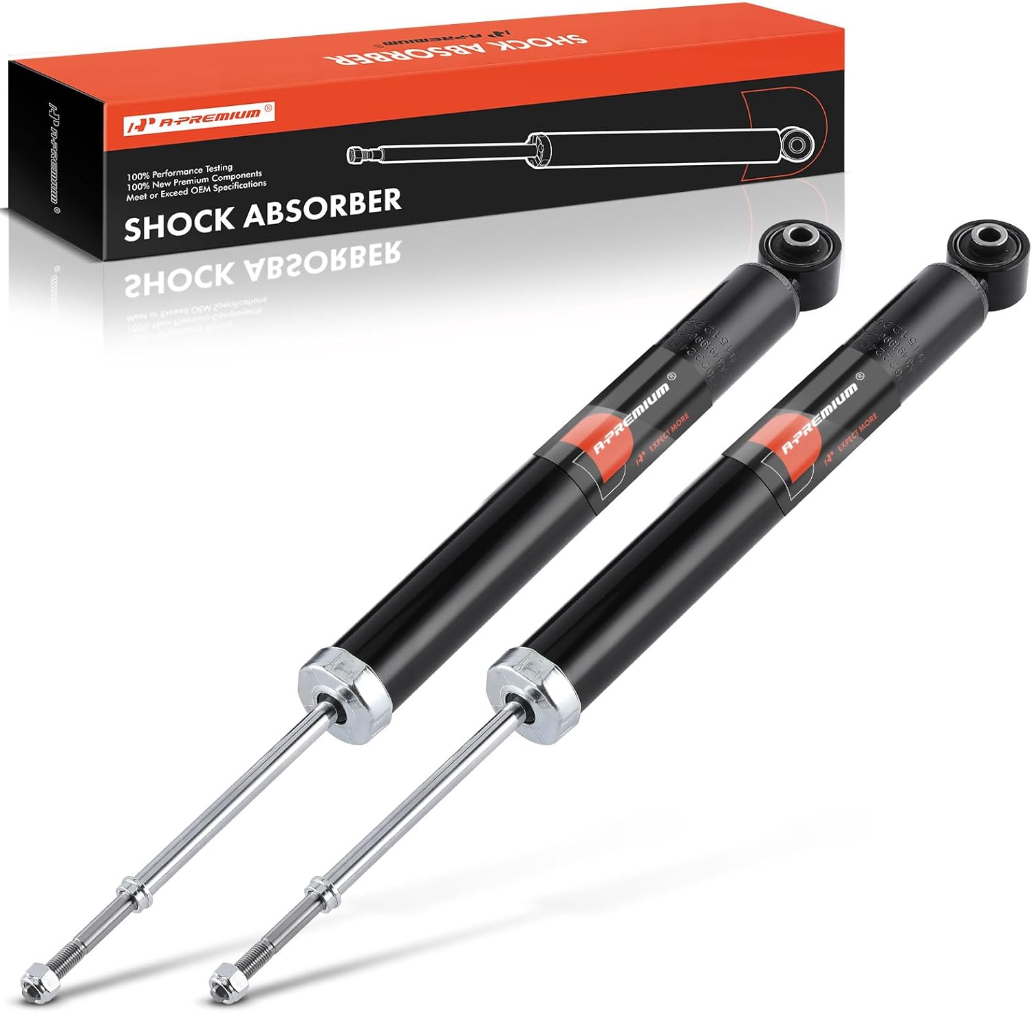 A-Premium Rear Pair (2) Shock Absorber Strut Assembly Compatible with Nissan Juke 2011-2017, AWD, Driver and Passenger Side