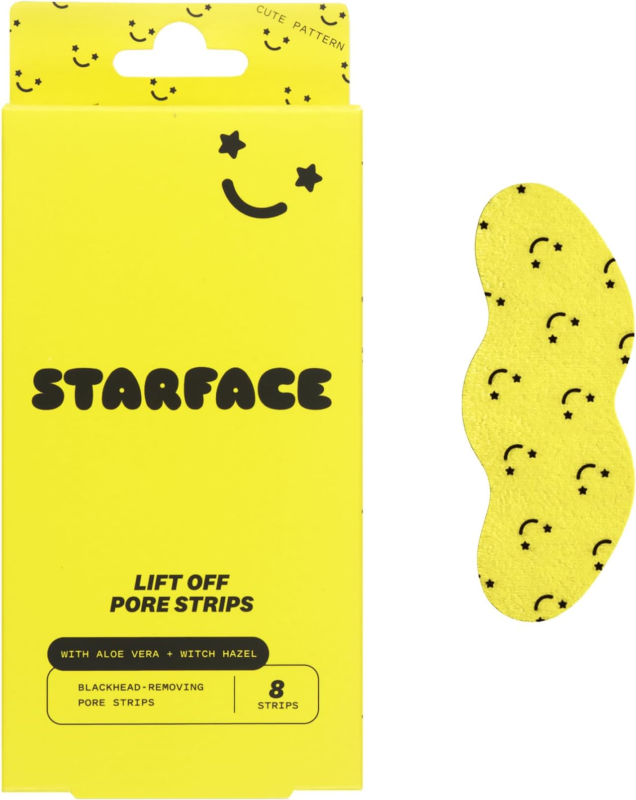 Lift Off Pore Strips, Blackhead Remover, Deep Cleansing Nose Strip, Patches for Nose Pores (8 count)