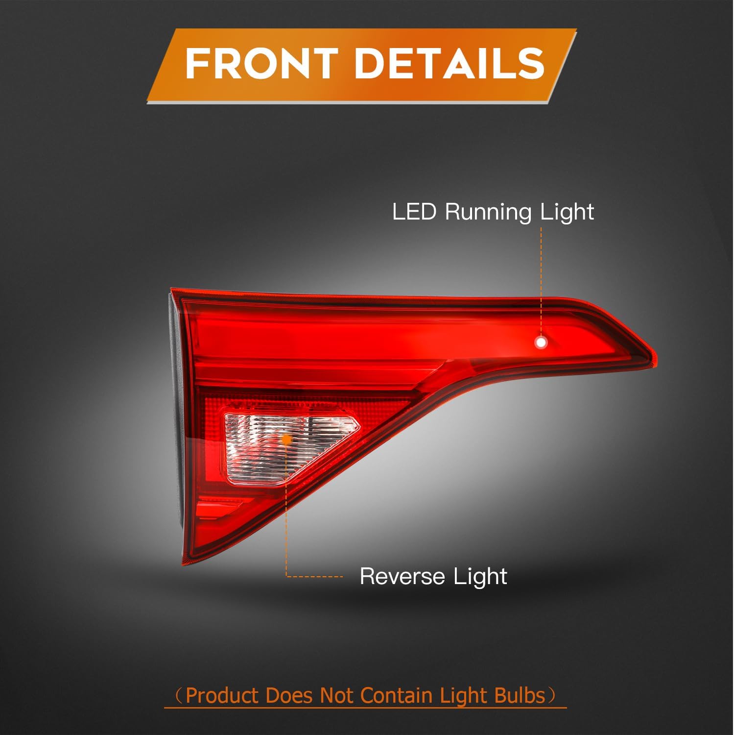 Taillight Assembly Fit 2017-2019 for GMC Acadia Red Clear Lens Driver Side GM2802121 84697836