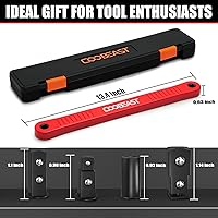 Vista 3 de Llave de Extensión Descentrada Roja Lista para Impacto, Herramienta Extensora de Llave de Vaso con Adaptadores Versátiles de Accionamiento Cuadrado