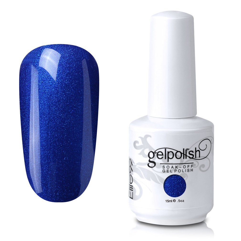 Elite99 Soak-Off UV LED Gel Polish Nail Art Manicure Lacquer Medium Blue 763 15ml