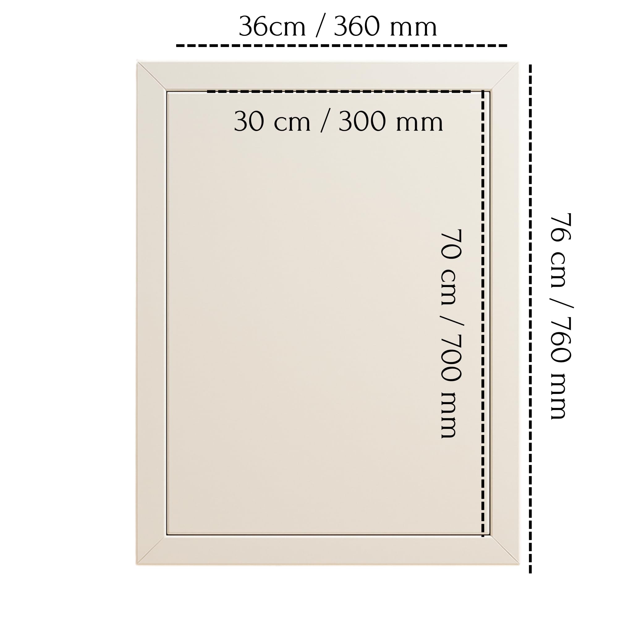 TMALASER Drzwi rewizyjne metalowe 30 x 70 cm stal ocynkowana – klapa rewizyjna biała 300 x 700 mm push to open/Klick-Klack - drzwi inspekcyjne do ścian murowanych i karton-gips