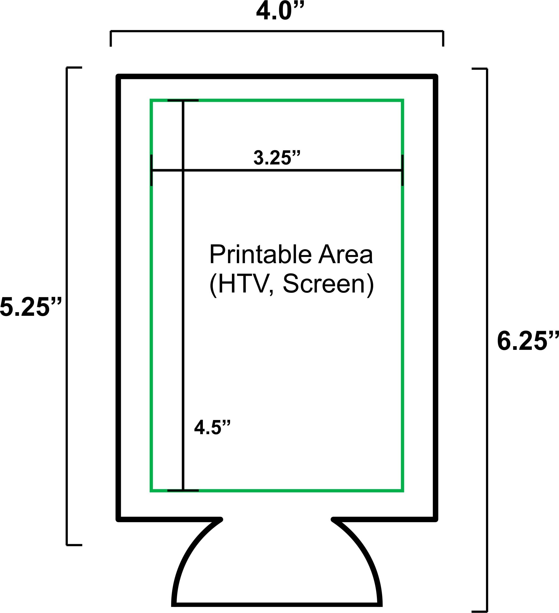 En blanco neopreno plegable 16 oz. lámpara puede