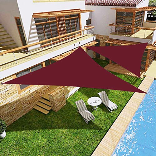 OldPAPA Vela de Parasol, Toldo de Protección Solar Triangular Toldo para Jardín Impermeable Sombrilla 95% UV Bloque Sombra de Vela