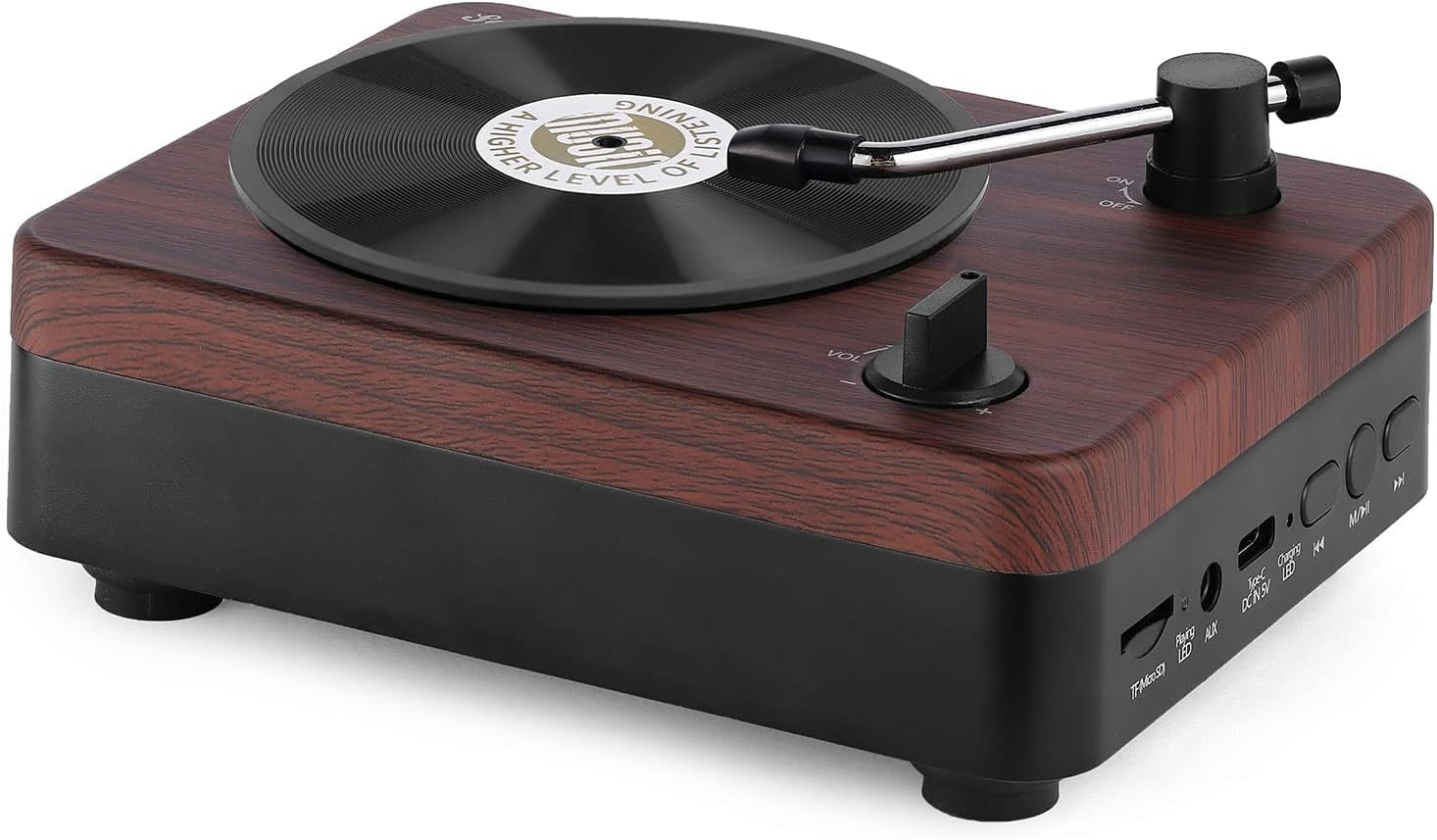 Retro Bluetooth Speaker,Vintage Portable Bluetooth Speakers for Kitchen Desk Bedroom Office Party Outdoor, Bluetooth 5.0, Rechargeable, Up to 10 Hours of Playtime, Support TF Card, Wired Audio