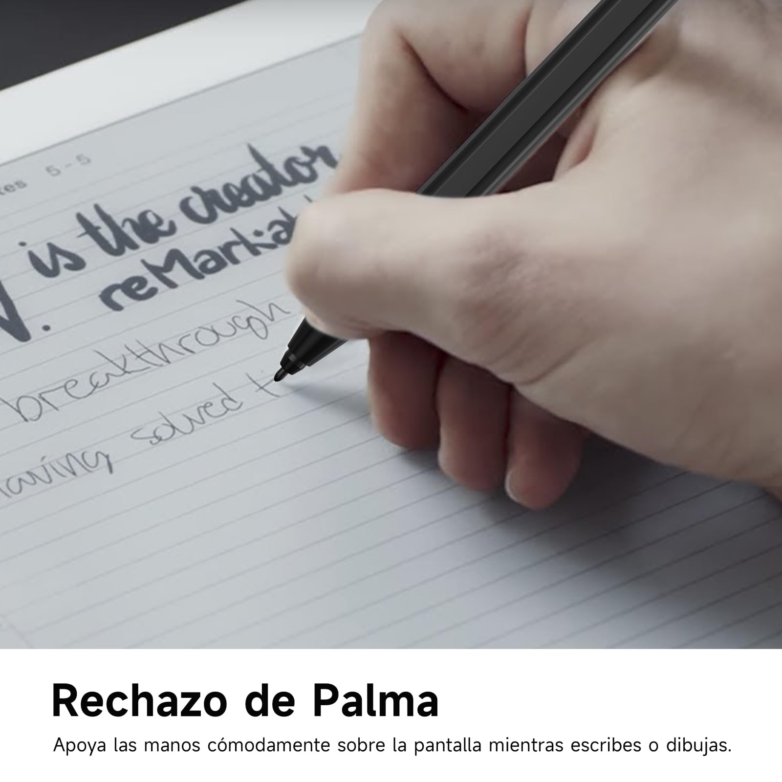Lápiz Compatible Remarkable 2, Lápiz Capacitivo EMR con Borrador, Nivel de Presión 4096, Rechazo de Palma y Sensible a la Inclinación, Stylus Digital Compatible con Remarkable 2/1/Kindle Scribe