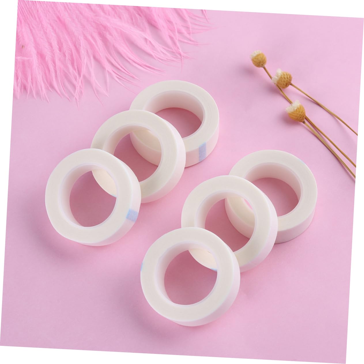 NULYLU 12 Pack Lash Extension Tape Non-Woven Fabric Soft Breathable Perfect for Eyelash Salon Eyelash Extension Women
