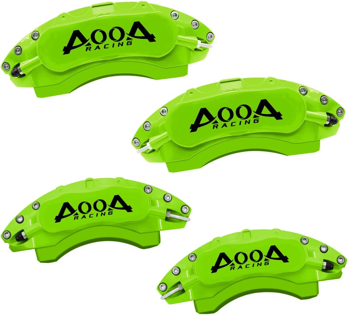 AOOA Dark Blue Aluminum Brake Caliper Covers for BMW X5 (2007–2018 35i/35D/40e) & X6 (2008–2019 35i), Front & Rear Set Caliper Covers, Easy Install, Durable Sporty Design