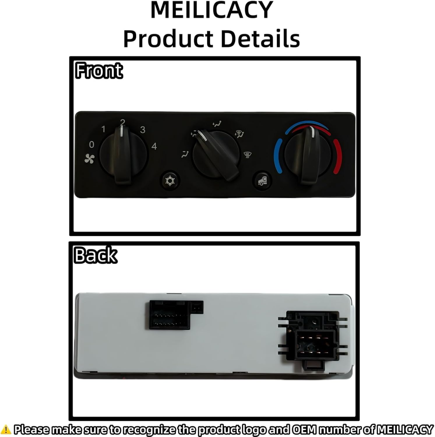 Heater A/C Temperature Control Panel for Kenworth T370 & T270 Compatible with f21-1034-100 F211034100 Kenworth ac Control Module