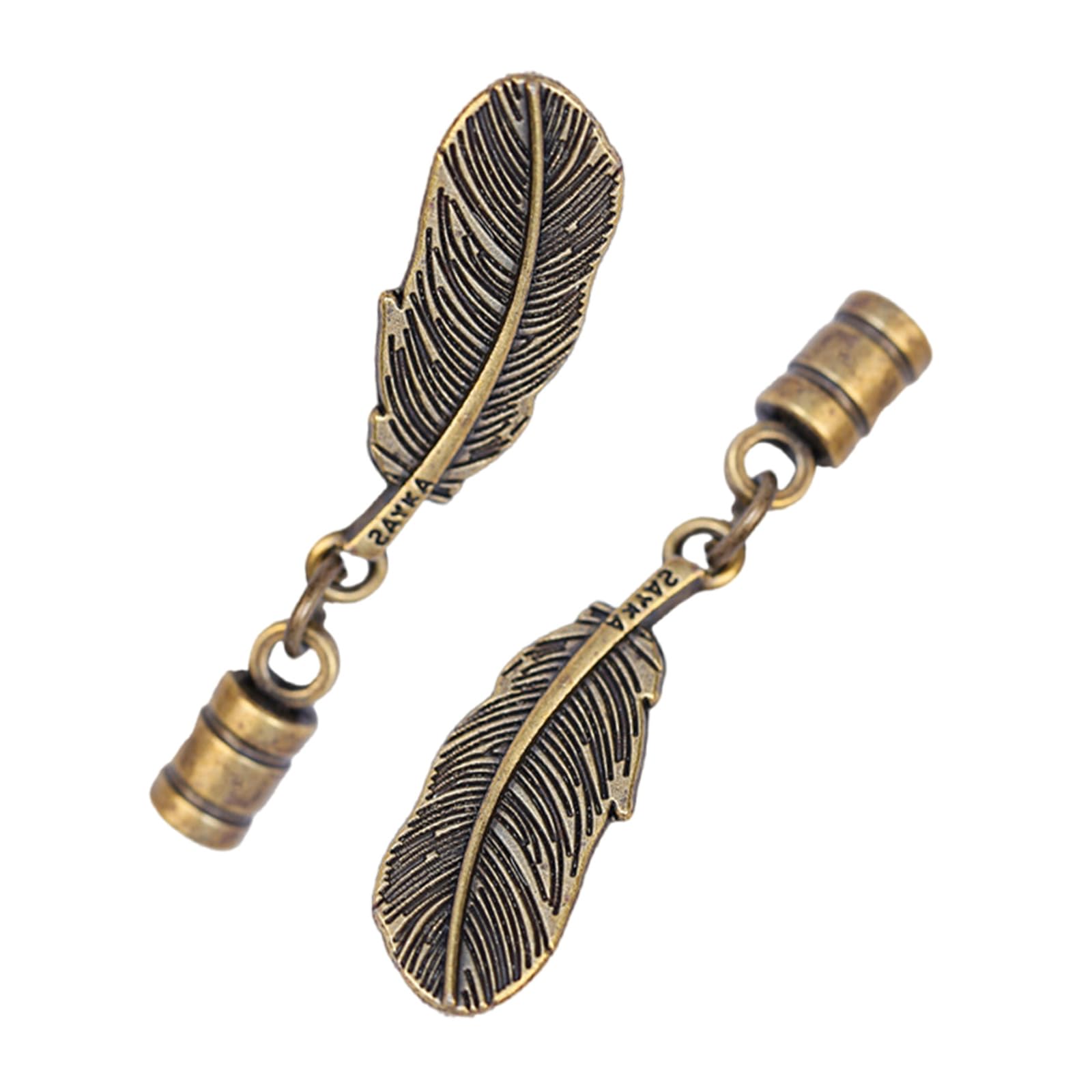 YUXITA Adjustable Clip On Tie Pendant For Men Vintage Bronze Necktie Accessory With Alloy Clasp