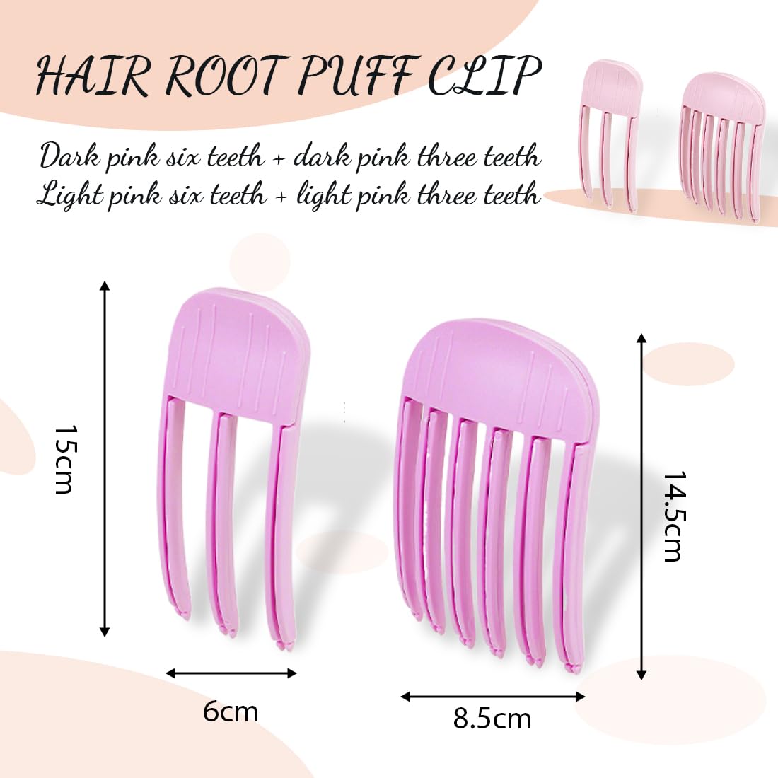 4pcs Clip per radice capelli, Clip volume per radici, clip per capelli per sollevamento radice,Bigodino per capelli con volume naturale, fermaglio per capelli senza traccia, fermaglio per radice