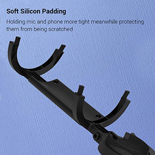 lifcasual Suporte de telefone de mesa multifuncional Suporte para smartphone Clipe de telefone com b