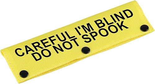 Funda para correa para perro con discapacidad visual Careful I'm Blind Do Not Spook para perro, funda envolvente para regalo de cumpleaños para