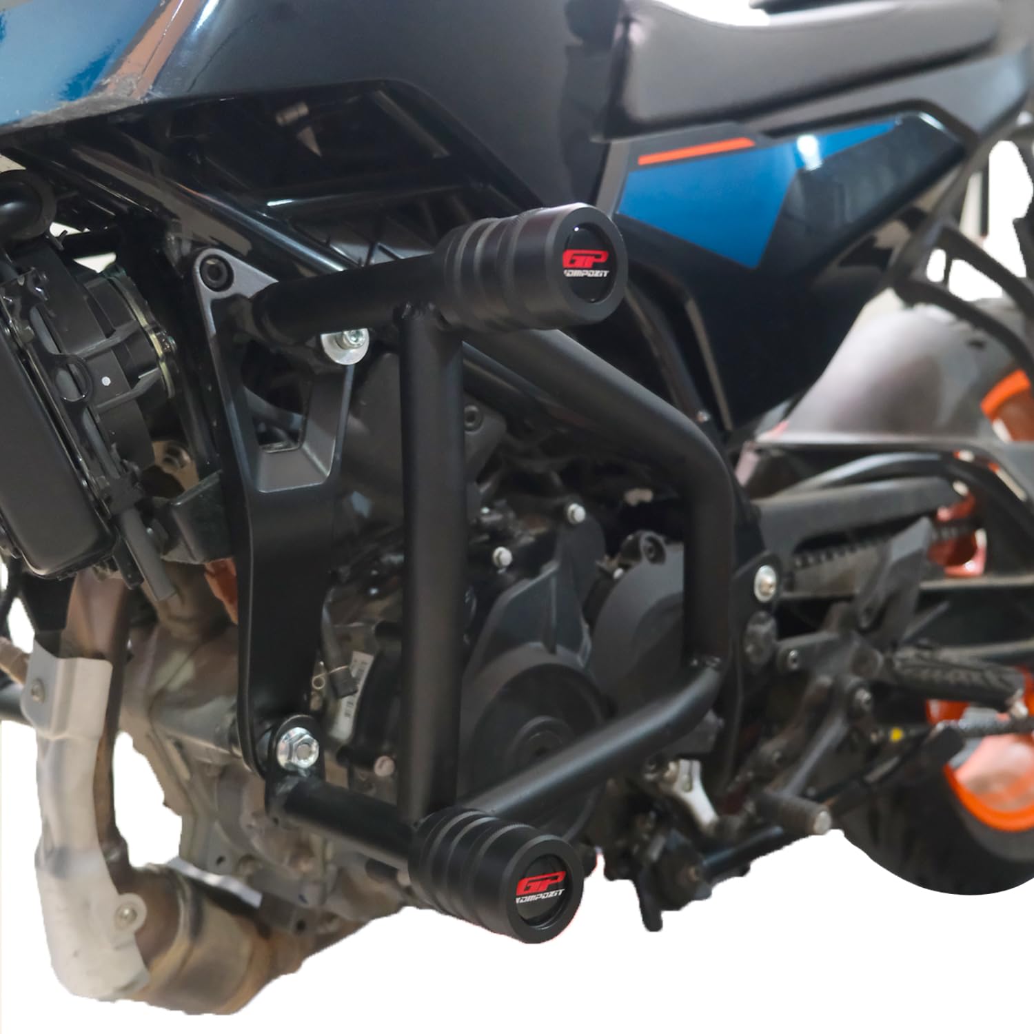 GP Kompozit Paramotore Protezione Paramotore Nero Compatibile per KTM Duke 125 / 200 / 390 2024-2025