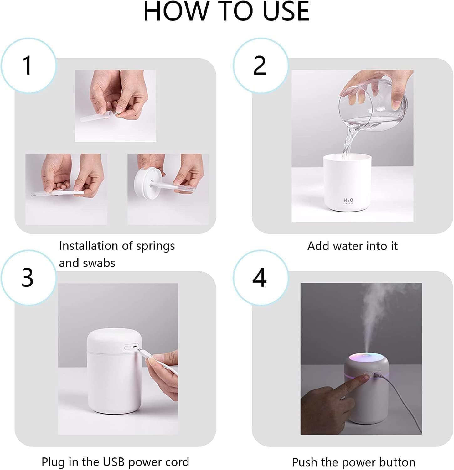 Dadhichi Zone 300ml Essential Oil Diffuser & Humidifier – Ultrasonic Cool Mist with Quiet Operation, LED Lights – Aromatherapy Air Freshener for Home, Office, Car (Multicolor)