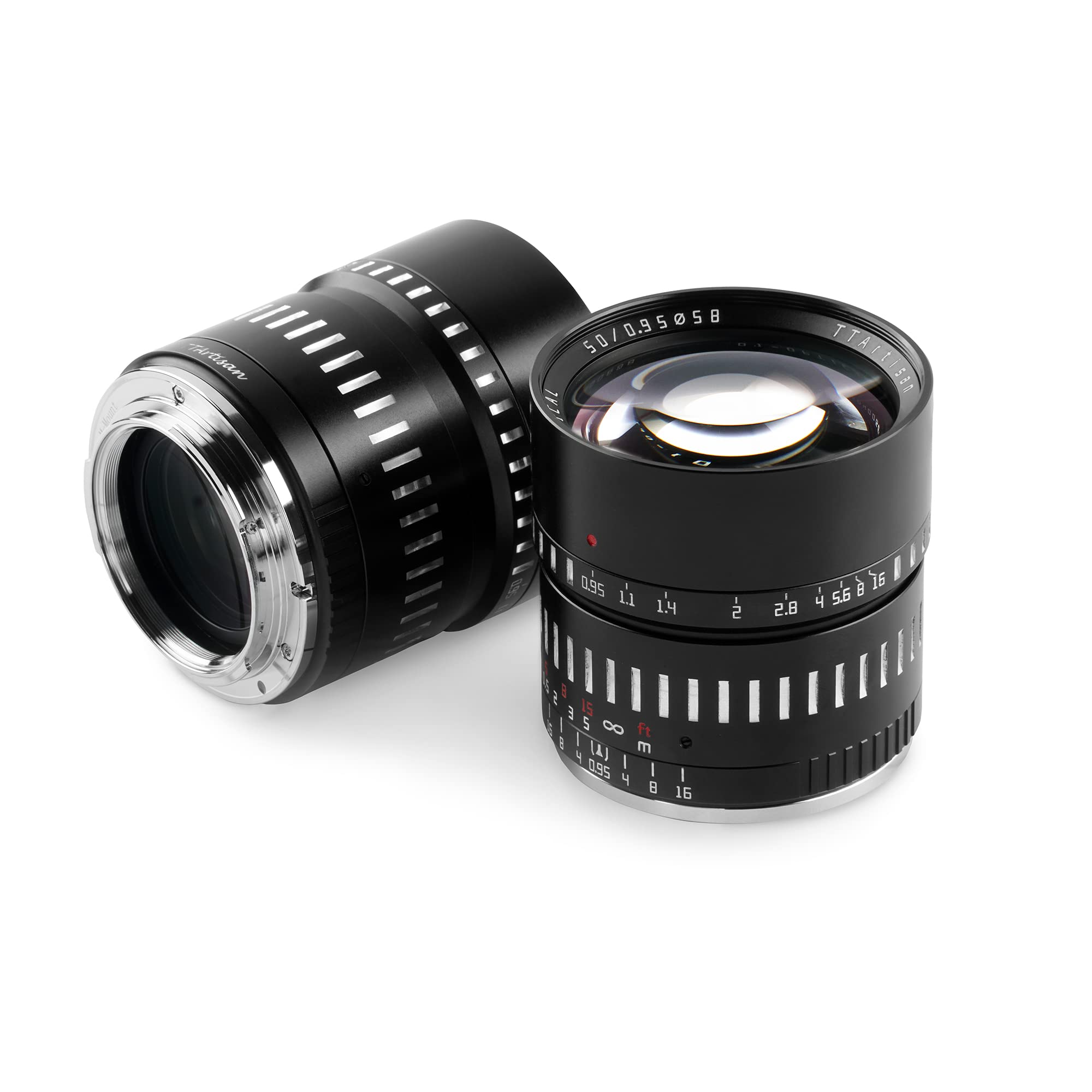 TTARTISAN 50mm F0.95 APS-C Objectif d'appareil Photo à Grande Ouverture Manuelle pour Prise de Vue de Nuit Portrait Bokeh Compatible avec Monture M43