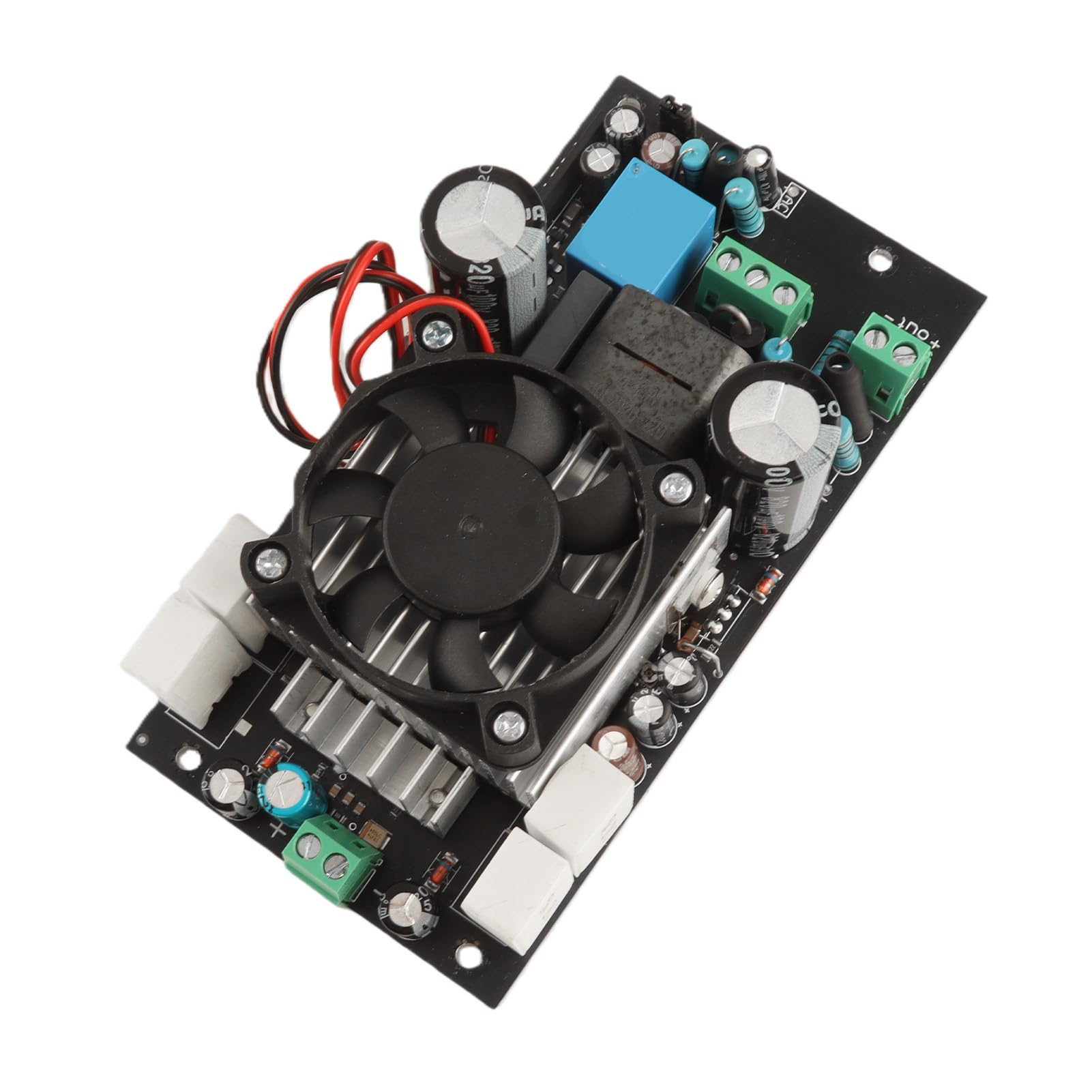 Annadue Scheda Amplificatore Digitale 1000W IRS2092S Chip HiFi Classe D Scheda Amplificatore di Potenza Full Range con Ventola di Raffreddamento