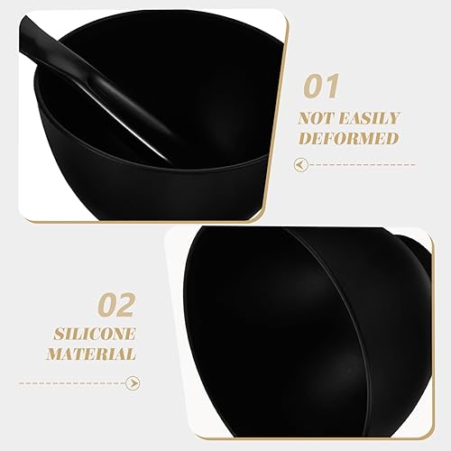 Miniatura 8 de Beavorty Juego de tazones para mezclar mascarillas faciales de 8.5 fl oz, cuenco, espátula, bricolaje, kit de herramientas de mezcla de silicona,