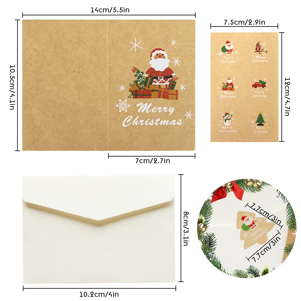 Porte-argent De Noël Avec Enveloppes - 72 Cm De Long, 4 Enveloppes, Décoration Cadeau Festif - 2