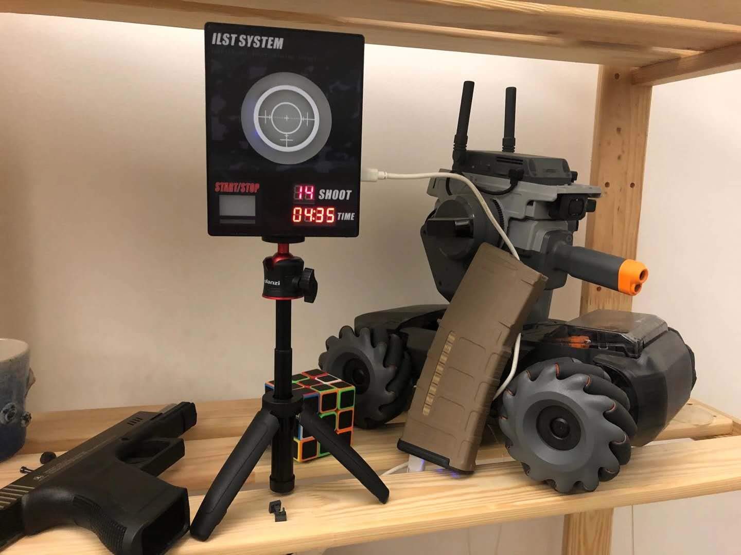 Bersaglio Laser J10C Con Display E Conta Colpi, 3 Modalità Di Registrazione, Sensore Regolabile, Per Pistole Laser (Batterie Escluse)