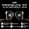 DUNU Titan X IEMs para gaming, driver dinámico de 10mm en monitor de oído, audífonos HiFi con cables OCC bañados en plata, cavidad de aleación para presentaciones en escenario, gaming y música (3.5mm) 3