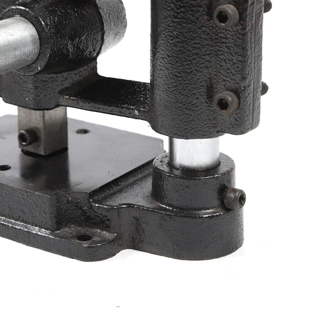 Locher für Leder, Handstanzmaschine für Lederprägung mit Spannfutter, PP-Platte und Aluminiumplatte, manuelle Stanzwerkzeuge zum Stanzen von Löchern für DIY-Lederarbeiten