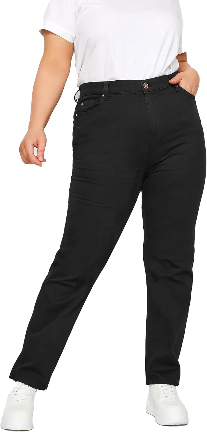 Yours Curve Straight Leg Ruby Jeans – Women’s – Plus Size Curve