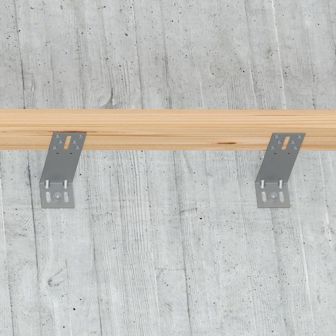 EuP Konsolenwinkel – Winkelverbinder für Holz-Unterkonstruktion (ETA-13/0900, NKL 2, verzinkt, Made in Germany) (180 mm)