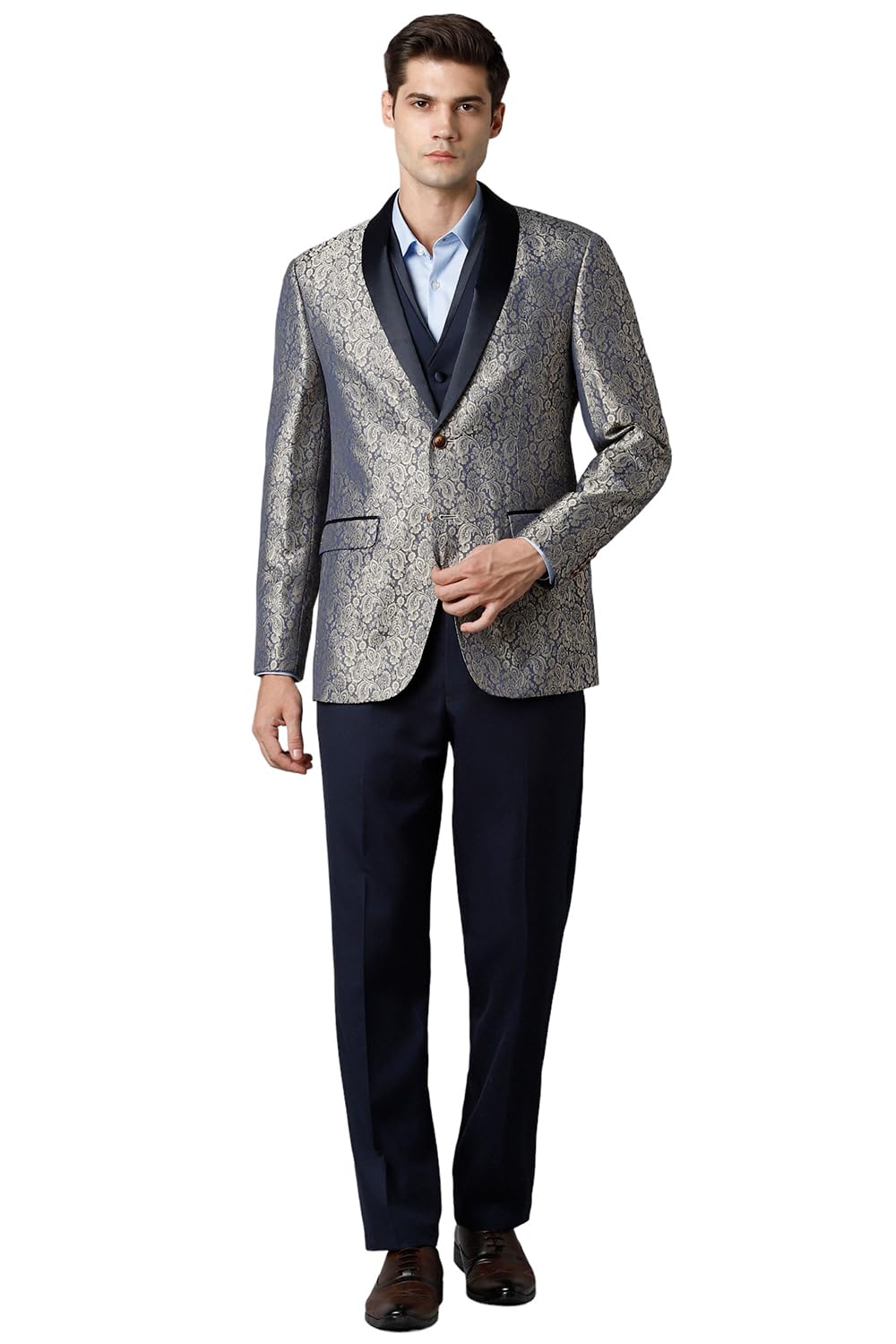 louis philippe Men's Polyester Blend Three Piece Suit-Dress Set-picture-25