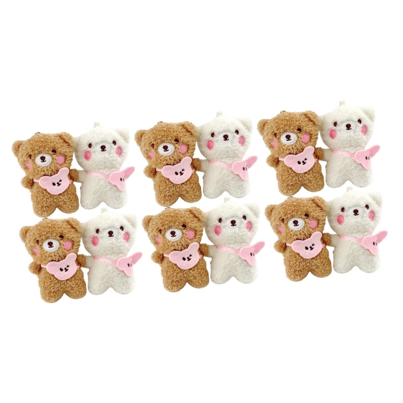 BESPORTBLE Ciondolo Orsetto Di Peluche Carino Mini Cartone Animato Chiave Cose Portachiavi Ciondoli Per Zaino Per Ragazze Keeychain Creativo Decorazioni Per Zaini Lega