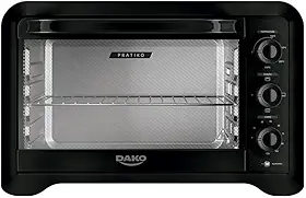 Dako Forno Elétrico de Bancada Pratiko, Preto, 50 Litros, Timer 120 Minutos, Função Grill, 127V