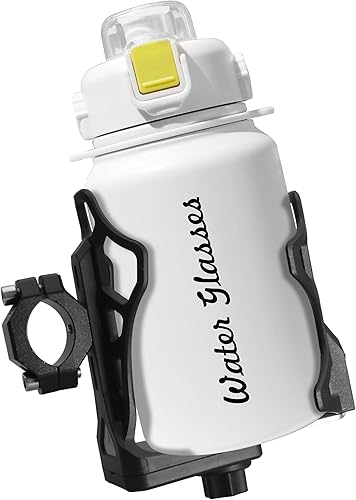 Miniatura 6 de Portavasos antirrobo para motocicleta, se adapta a botellas de 2.1 a 3.7 pulgadas de diámetro, tamaño ajustable extra grande para botella de agua de