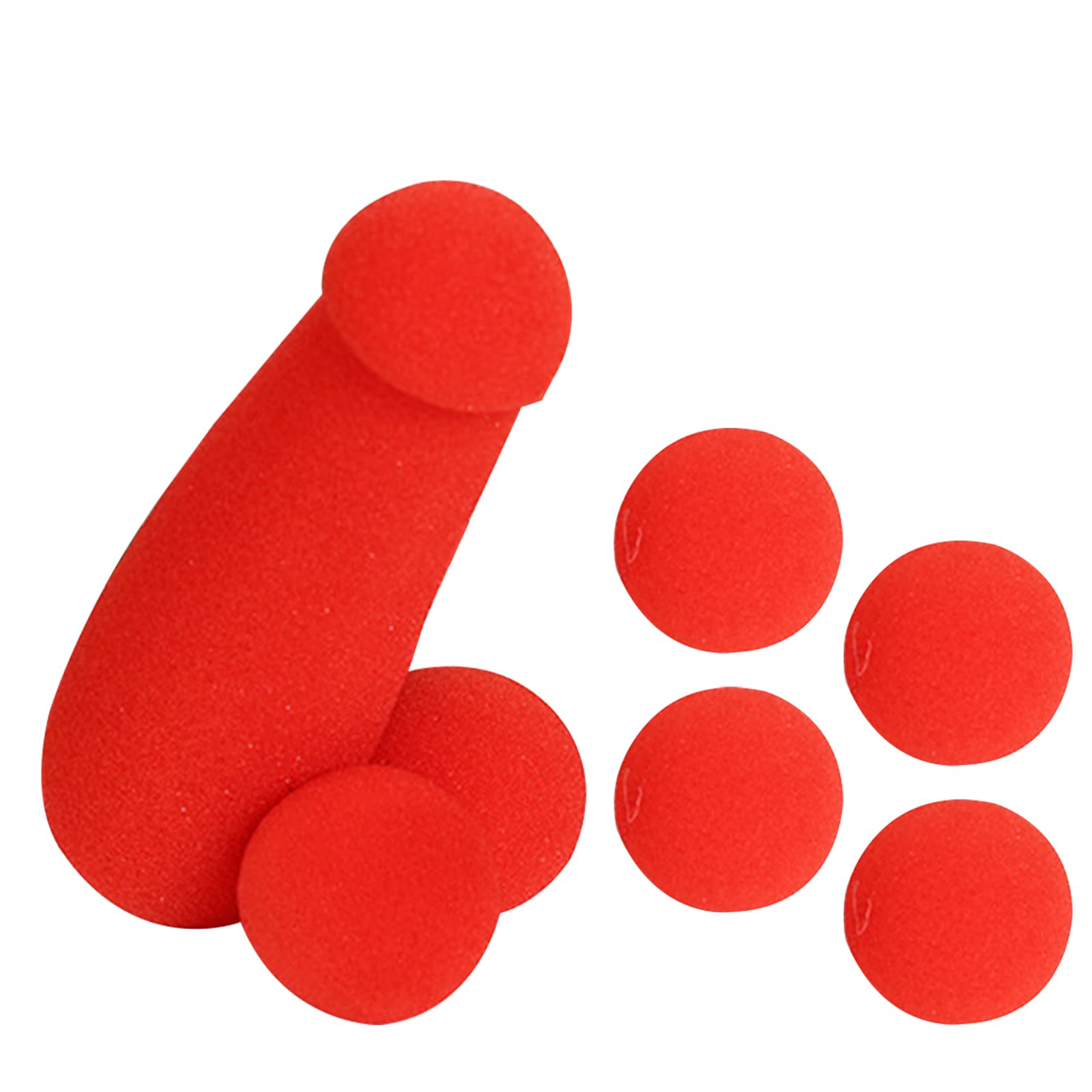 Banana Prank Sponge, Soft Sponge Brother With 4 Pcs Red Sponge Balls, Magic Tricks For Adults, Funny Stage Magic Accessory April Fools Gift (1 Pack)