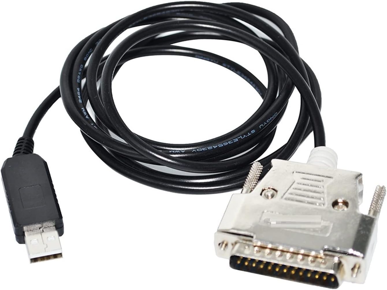 F1T`D2I FT232RL USB RS232 to D-SUB 25PIN DB25 Male Adapter Null Modem Serial Cable Full HANDSHAKING Fit Fit Compatible AMIGA Explorer to PC(1.8M)