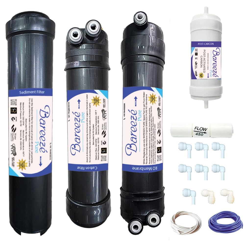 Bareeze Pure Compatible Filter Service Kit for Aquasure Smart Plus RO + UV + MTDS Easy Installation with Video Guide-image-10