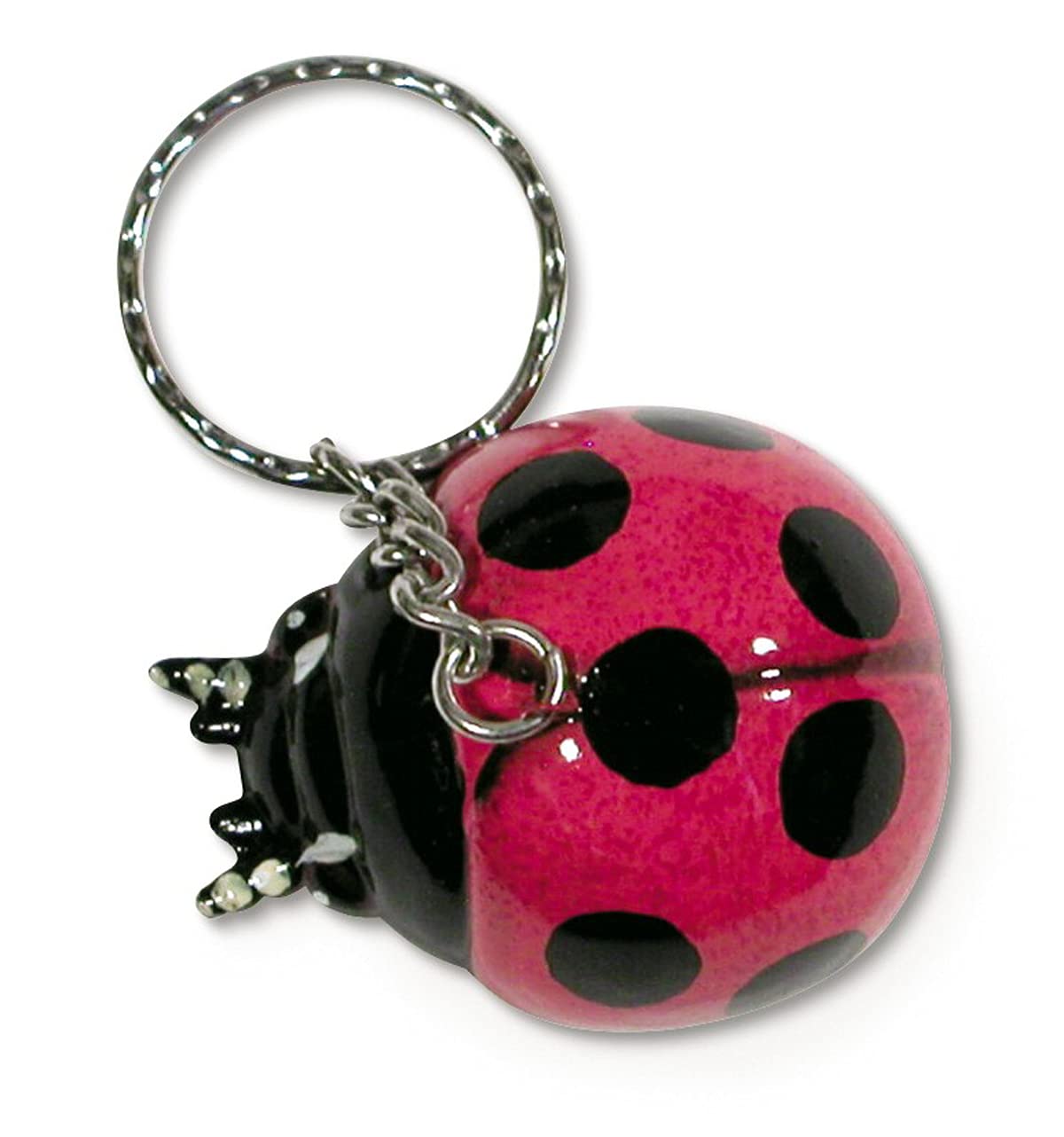 XL Hand Painted Ladybug Insect Key Chain