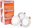 ENUOTEK Small Dimmable 5W LED Recessed Down Lights Ceiling Lamps Adjustable CCT 3000K 4000K 5000K IP44 for Kitchen Bathroom Lighting Hole Diameter 65-80MM 3 Lamps [Energy Class F]
