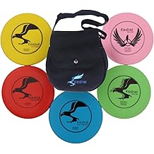 Kestrel Disc Golf Starter Set Includes 2 Drivers - 2 Midrange - 1 Disc Golf Putter - 5 Discs & Blue Carrying Bag - Beginner Frisbee Golf Set, A Complete Disc Golf Kit to Get The Whole Family Involved