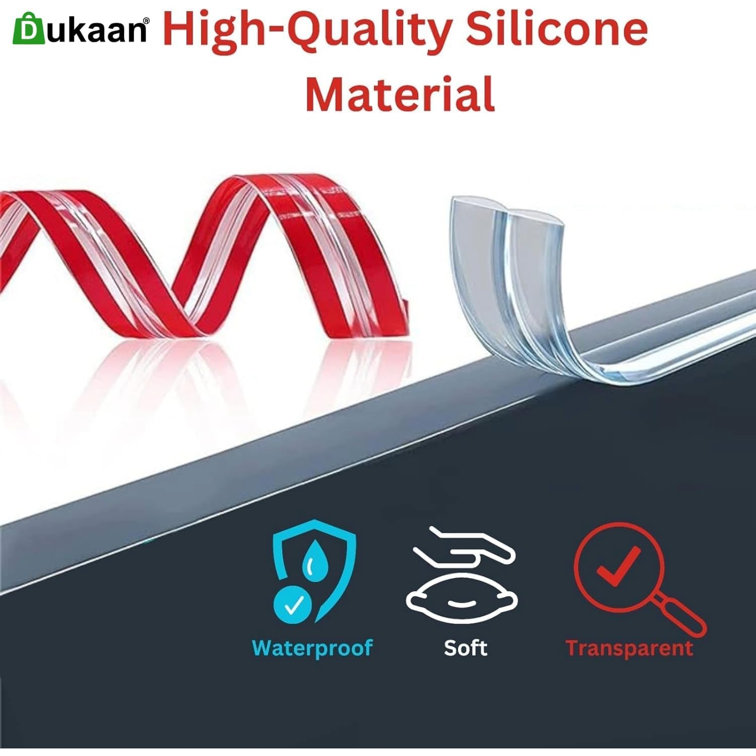 Dukaan 3 Meter Silicon Corner Protector for Baby Table Corners Edge Protector - Baby Proofing Safety Guards to Shield Infants from Sharp Edges Reliable and Durable Child Safety Corner Soft Bumpers - Image 9 thumbnail