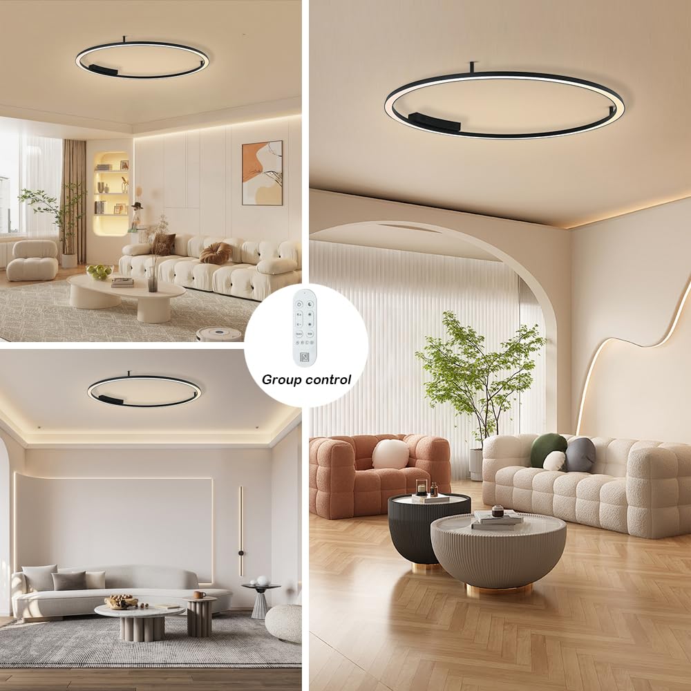 Immax NEO FINO Decken- (Wand-) Leuchte schwarz 120 cm 72 W 4752 lm Tuya Zigbee 3.0 mit Fernbedienung