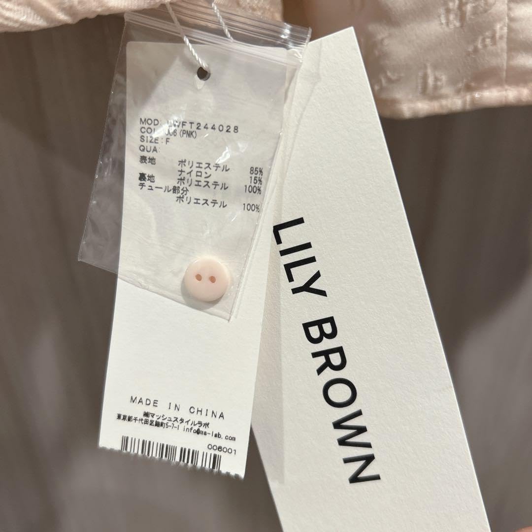 Amazon.co.jp: 未使用品 Lily Brown 3wayジャガードぺプラム